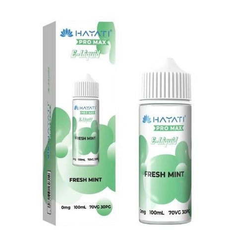 Hayati Pro Max 100ml Nic Salt E-Liquid - Eliquid Base-Fresh Mint