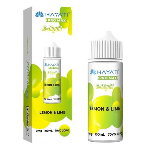 Hayati Pro Max 100ml Nic Salt E-Liquid - Eliquid Base-Lemon & Lime