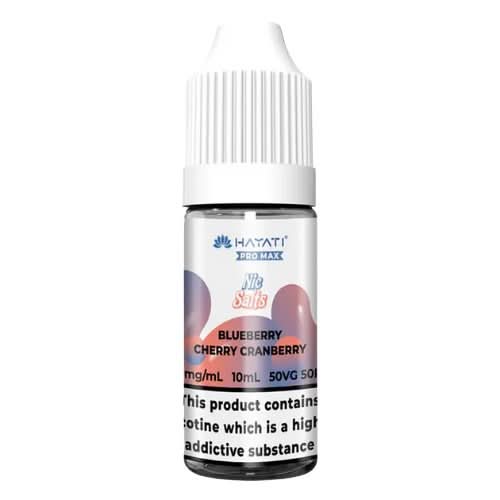 Hayati Pro Max 10ml Nic Salt E-Liquid - Pack of 10 - Blueberry Cherry Cranberry