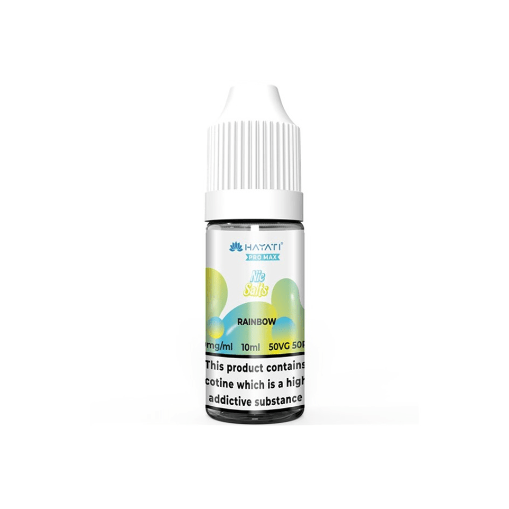 Hayati Pro Max NIC Salt 10ml E - liquid - Rainbow - Eliquid Base - Rainbow