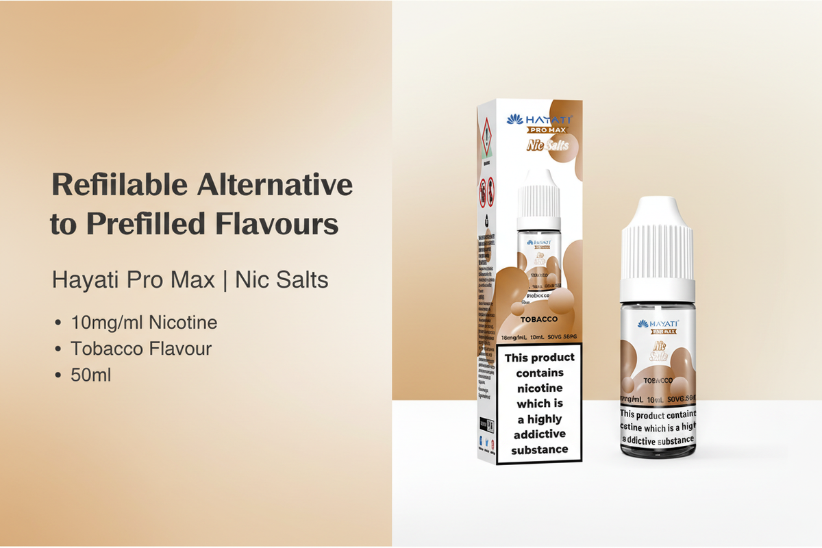 Refillable Alternative to Prefilled Flavours