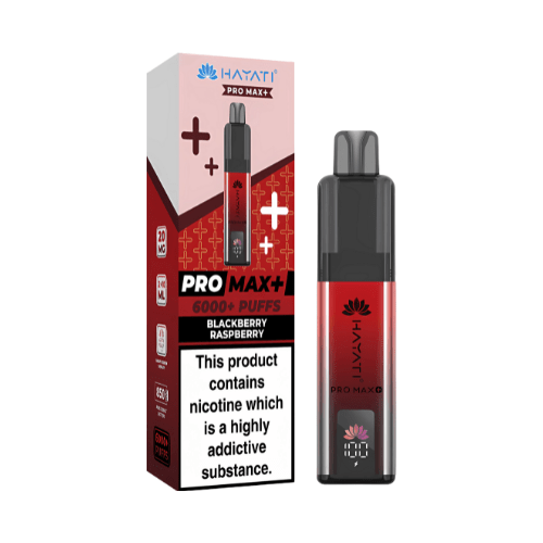 Hayati Pro Max Plus 6000 Disposable Vape Device  20mg  ,  Blackberry Raspberry