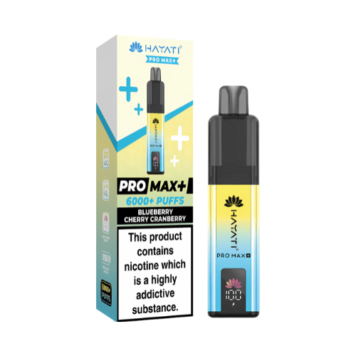 Hayati Pro Max Plus 6000 Disposable Vape Device  20mg  ,   Blueberry Cherry Cranberry