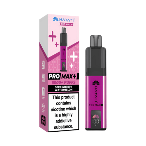 Hayati Pro Max Plus 6000 Disposable Vape Device  20mg  ,   Strawberry Watermelon