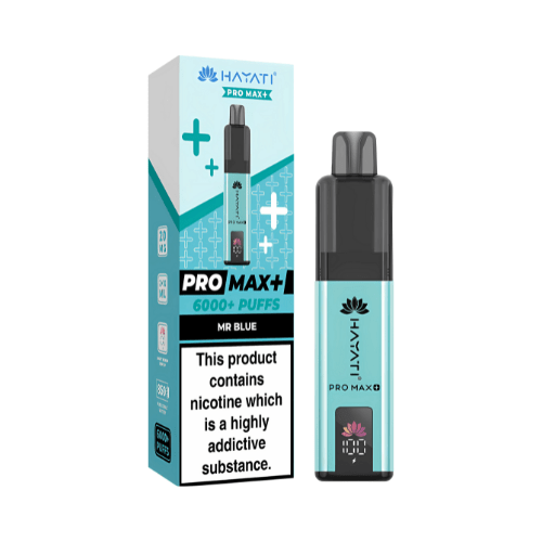 Hayati Pro Max Plus 6000 Disposable Vape Device  20mg  ,  Mr Blue