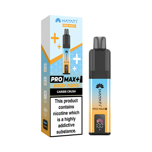 Hayati Pro Max Plus 6000 Disposable Vape Device  20mg  ,   Caribb Crush
