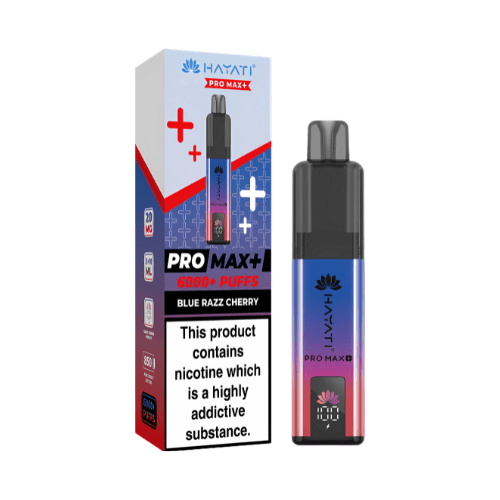 Hayati Pro Max Plus 6000 Disposable Vape Device  20mg  ,   Blue Razz Cherry