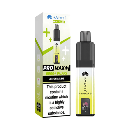 Hayati Pro Max Plus 6000 Disposable Vape Device  20mg  ,    Lemon & Lime