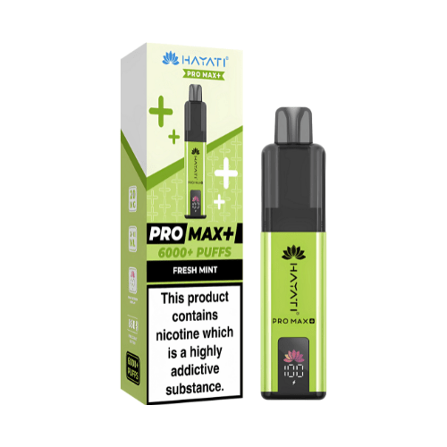 Hayati Pro Max Plus 6000 Disposable Vape Device  20mg  ,    Fresh Mint