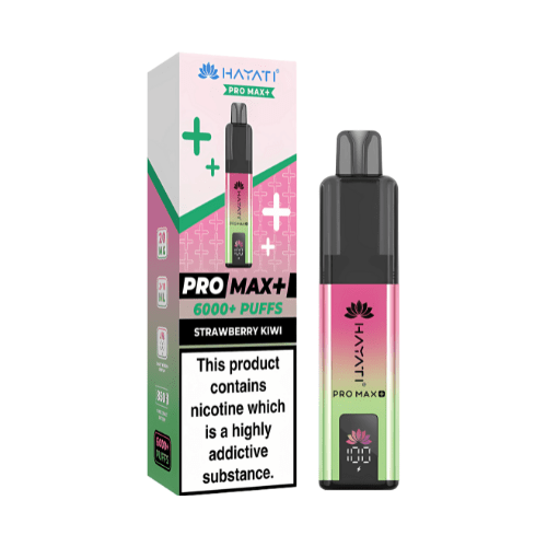 Hayati Pro Max Plus 6000 Disposable Vape Device  20mg  ,  Strawberry Kiwi