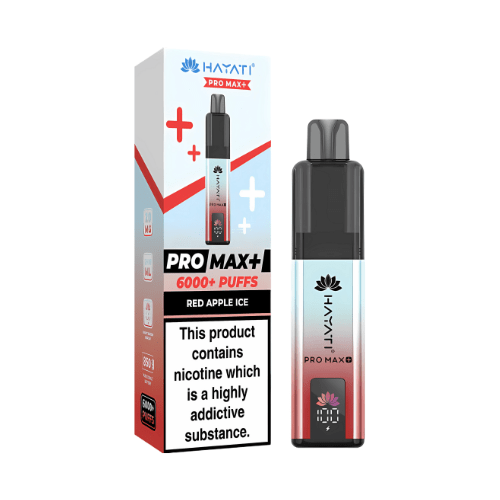 Hayati Pro Max Plus 6000 Disposable Vape Device  20mg  ,    Red Apple Ice