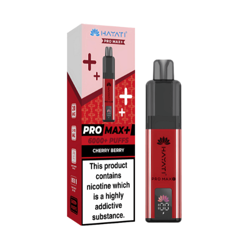 Hayati Pro Max Plus 6000 Disposable Vape Device  20mg  ,   Cherry Berry