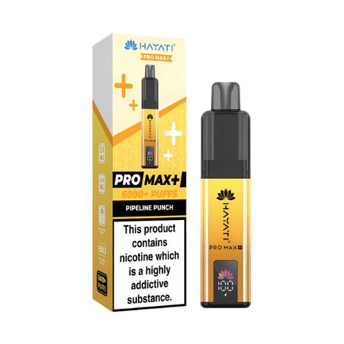 Hayati Pro Max Plus 6000 Disposable Vape Device  20mg  ,   Pipeline Punch