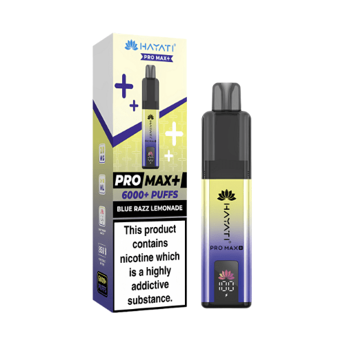 Hayati Pro Max Plus 6000 Disposable Vape Device  20mg  ,    Blue Razz Lemonade