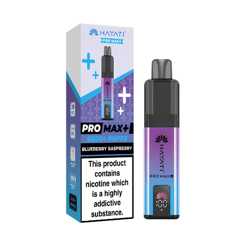 Hayati Pro Max Plus 6000 Disposable Vape Device  20mg  ,    Blueberry Raspberry