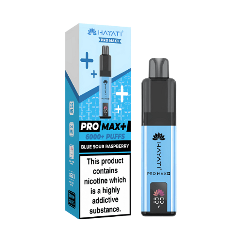 Hayati Pro Max Plus 6000 Disposable Vape Device  20mg  ,   Blue Sour Raspberry