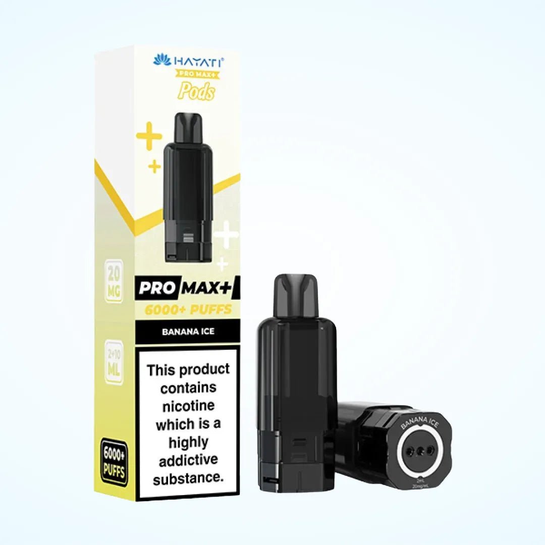 Hayati Pro Max Plus 6000 Pre - Filled Pods - Eliquid Base - Banana Ice