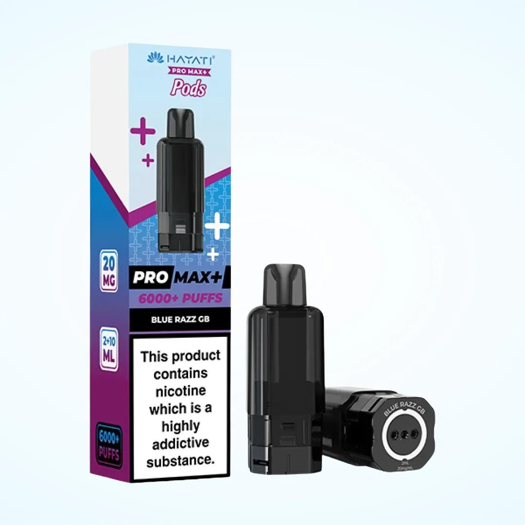 Hayati Pro Max Plus 6000 Pre - Filled Pods - Eliquid Base - Blue Razz GB