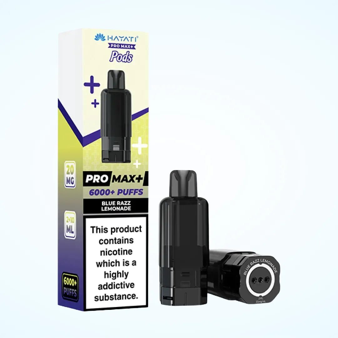 Hayati Pro Max Plus 6000 Pre - Filled Pods - Eliquid Base - Blue Razz Lemonade