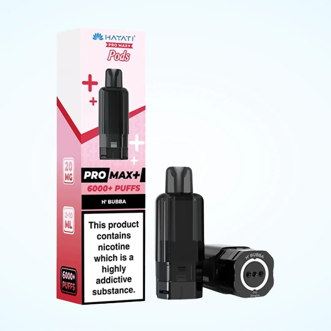 Hayati Pro Max Plus 6000 Pre - Filled Pods - Eliquid Base - Hubba Bubba