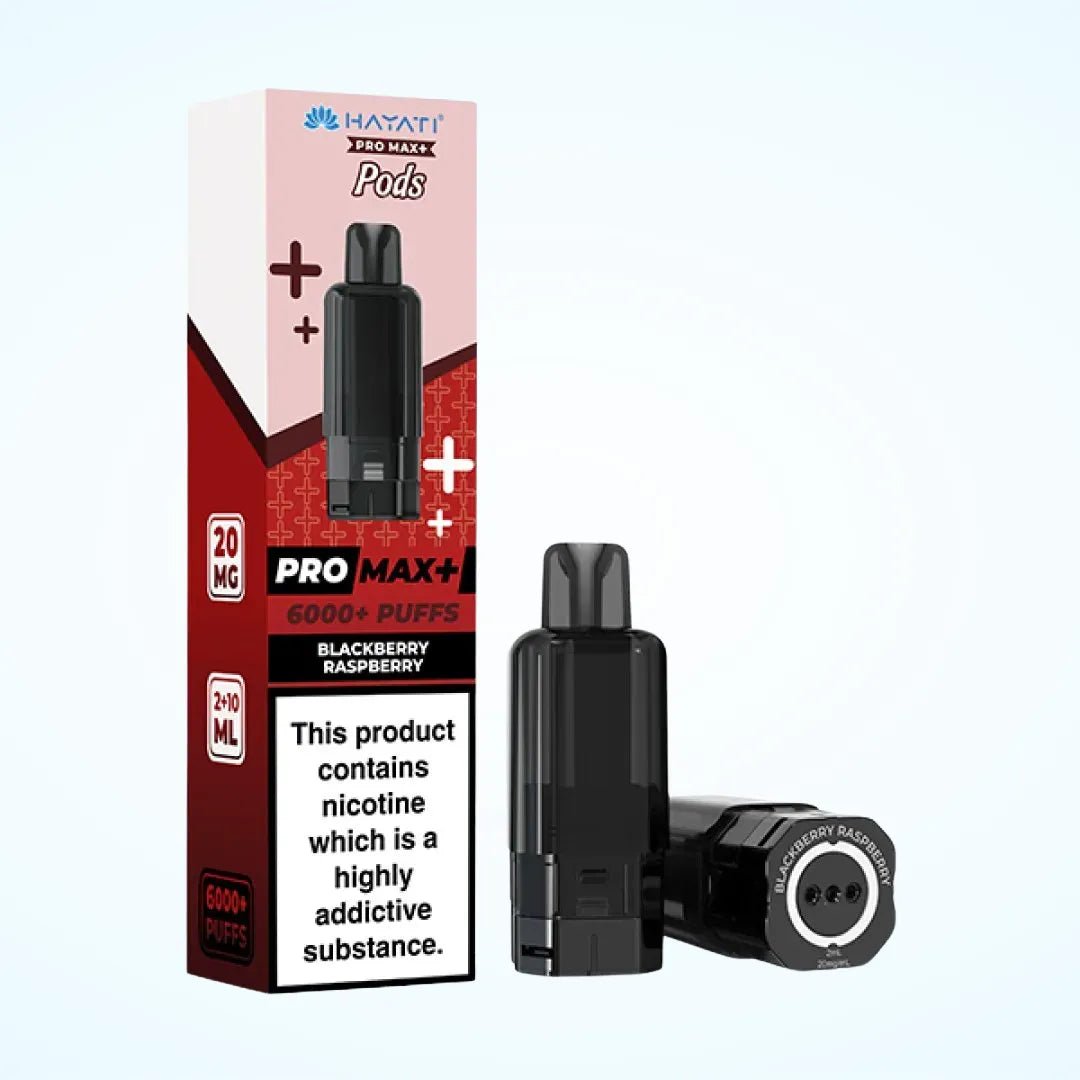 Hayati Pro Max Plus 6000 Pre - Filled Pods - Eliquid Base - Blackberry Raspberry