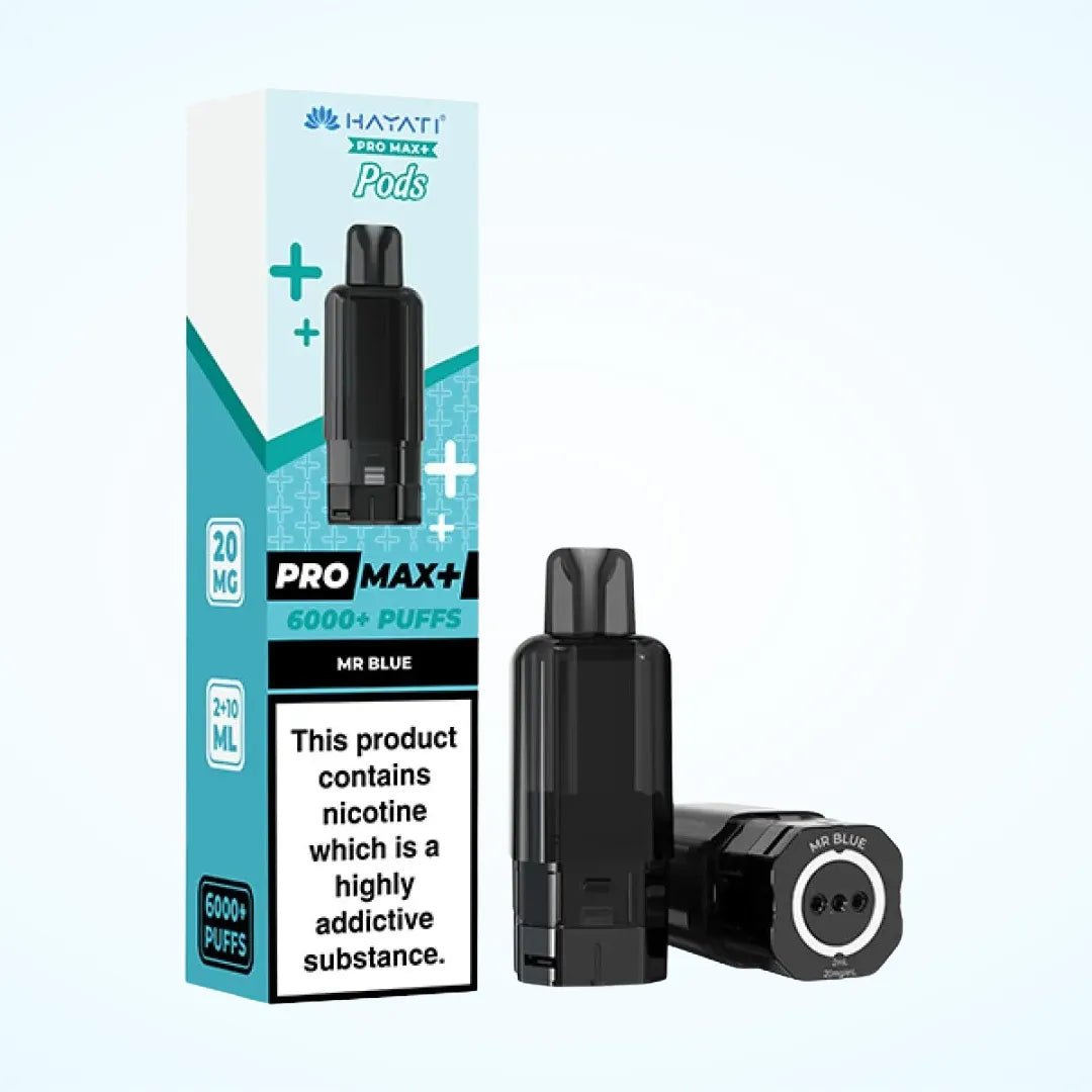 Hayati Pro Max Plus 6000 Pre - Filled Pods - Eliquid Base - Mr Blue