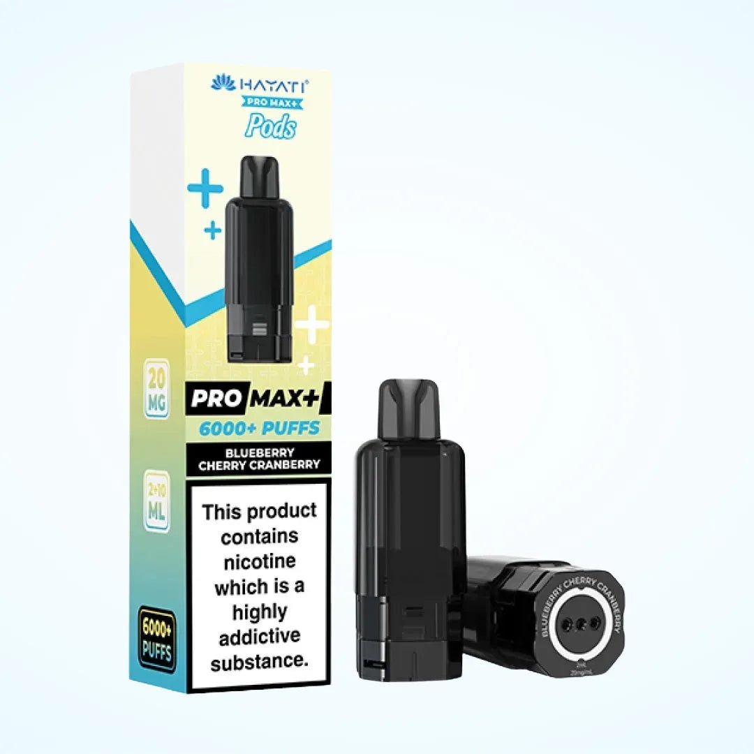 Hayati Pro Max Plus 6000 Pre - Filled Pods - Eliquid Base - Blue Cherry Cranberry