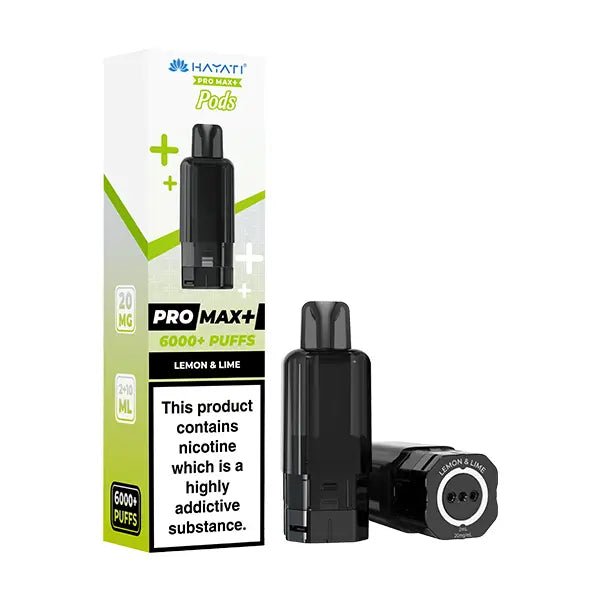 Hayati Pro Max Plus 6000 Pre - Filled Pods - Eliquid Base - Lemon Lime