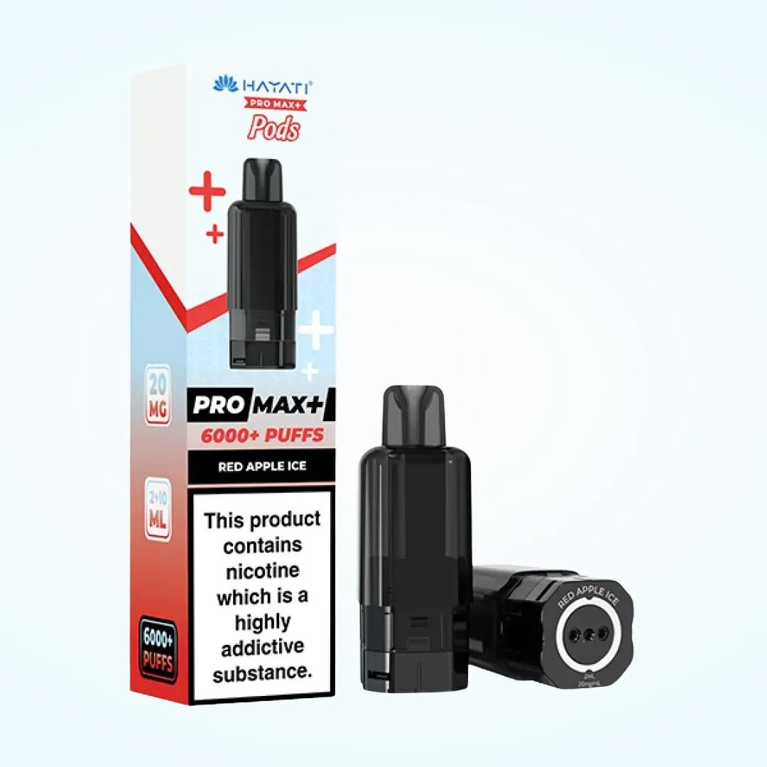 Hayati Pro Max Plus 6000 Pre - Filled Pods - Eliquid Base - Red Apple Ice