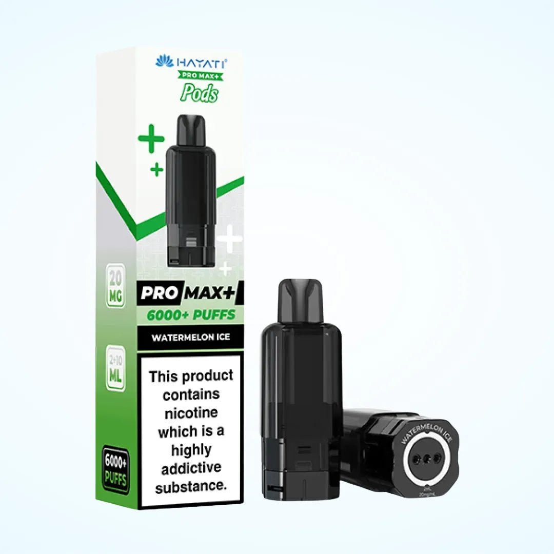 Hayati Pro Max Plus 6000 Pre - Filled Pods - Eliquid Base - Watermelon Ice