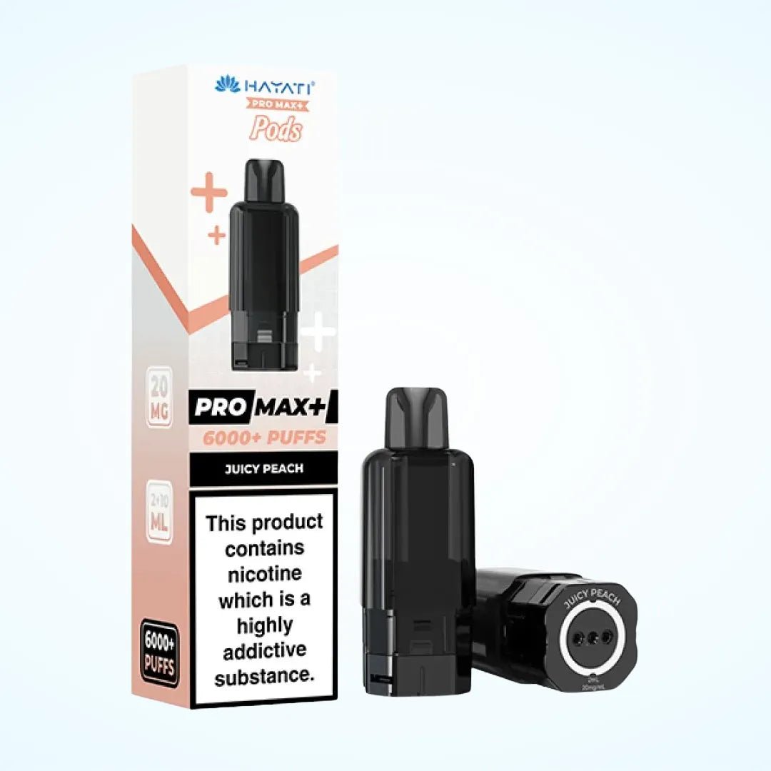 Hayati Pro Max Plus 6000 Pre - Filled Pods - Eliquid Base - Juicy Peach