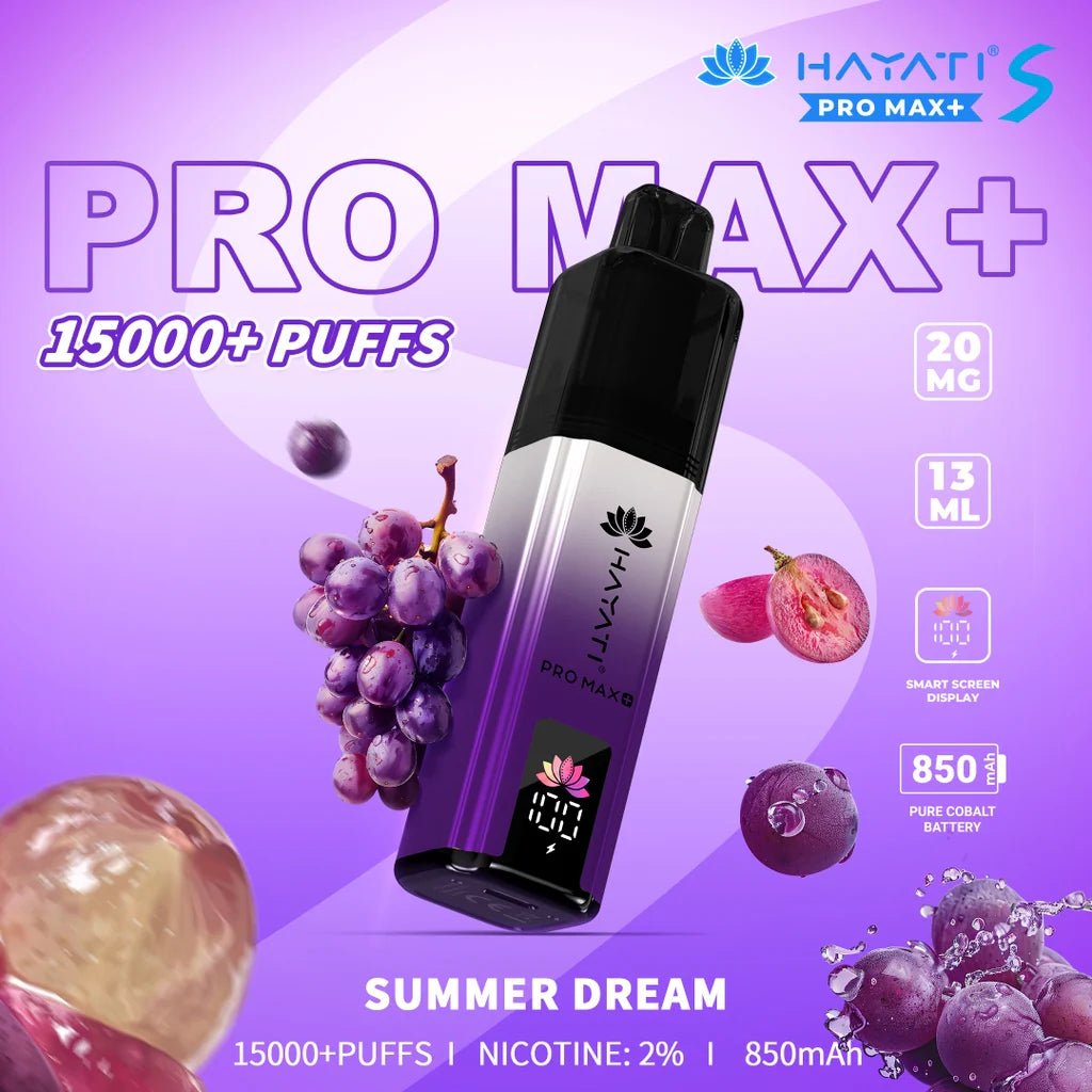 Hayati Pro Max+ S 15000 Puffs Prefilled Pod Kit - Eliquid Base - Summer Dream