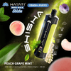 Hayati Pro Max Shisha 15k Disposable Vape Device - Eliquid Base - Peach Grape Mint