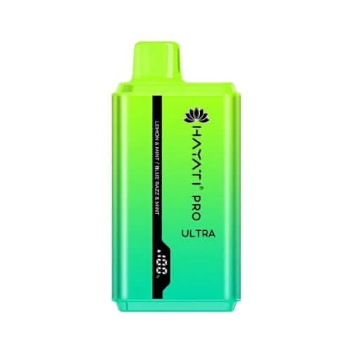 Hayati Pro ultra 15000 Puff Disposable Vape Device-20MG  - Lemon & Mint / Blue Razz & Mint