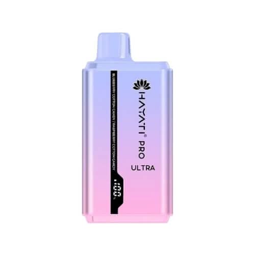 Hayati Pro ultra 15000 Puff Disposable Vape Device   - Blueberry Cotton Candy / Raspberry Cotton Candy