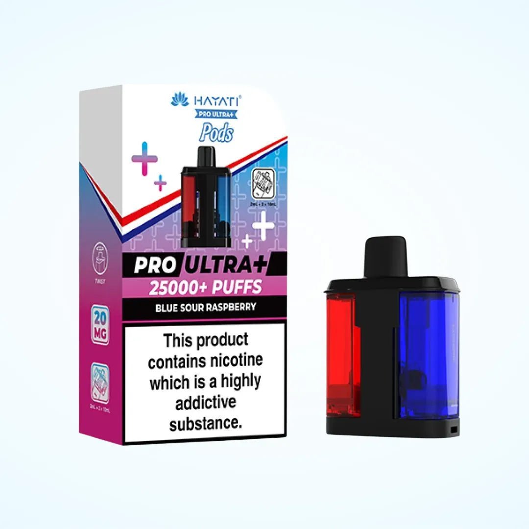 Hayati Pro Ultra Plus 25K Prefilled Pods - Eliquid Base - Blue Sour Raspberry