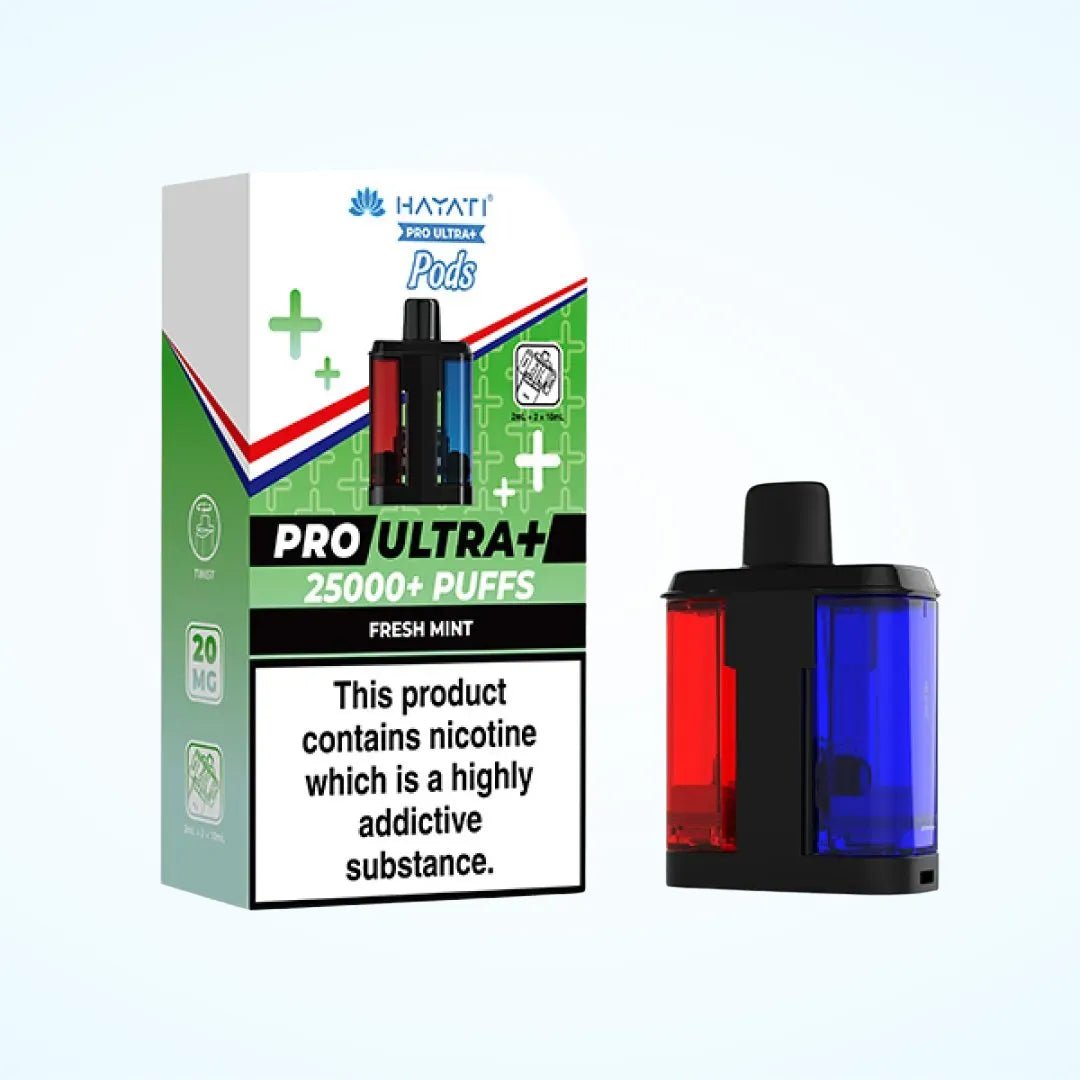 Hayati Pro Ultra Plus 25K Prefilled Pods - Eliquid Base - Fresh Mint