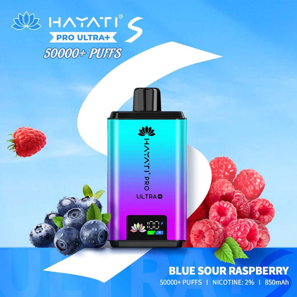 Hayati Pro Ultra + S 50000 Prefilled Pod Kit - Eliquid Base - Blue Sour Raspberry