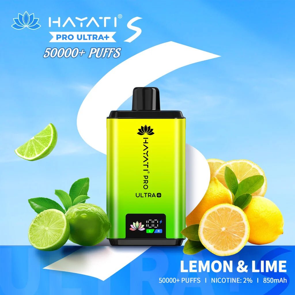 Hayati Pro Ultra + S 50000 Prefilled Pod Kit - Eliquid Base - Lemon & Lime