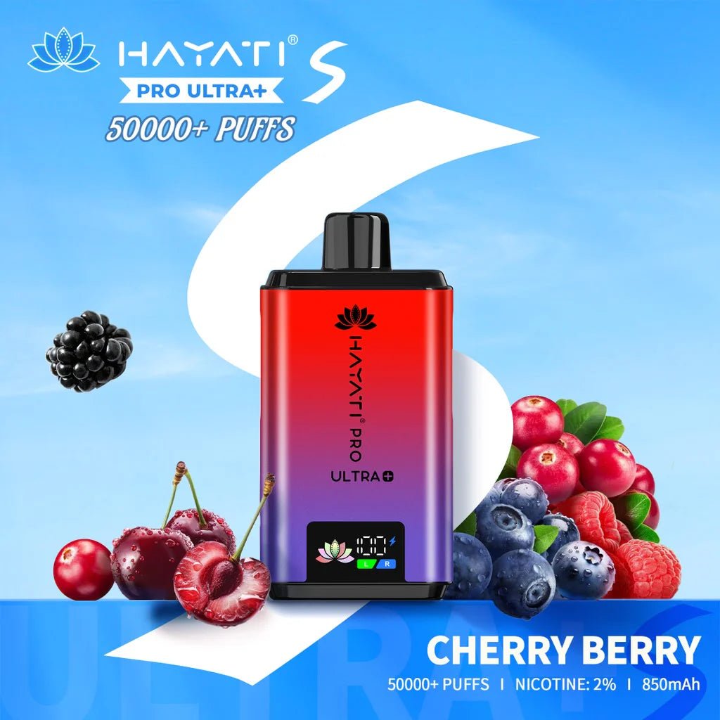 Hayati Pro Ultra + S 50000 Prefilled Pod Kit - Eliquid Base - Cherry Berry