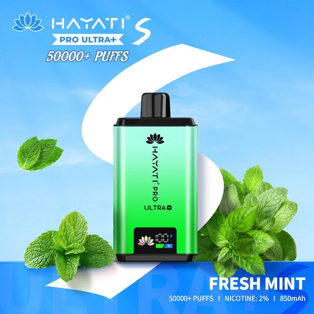 Hayati Pro Ultra + S 50000 Prefilled Pod Kit - Eliquid Base - Fresh Mint