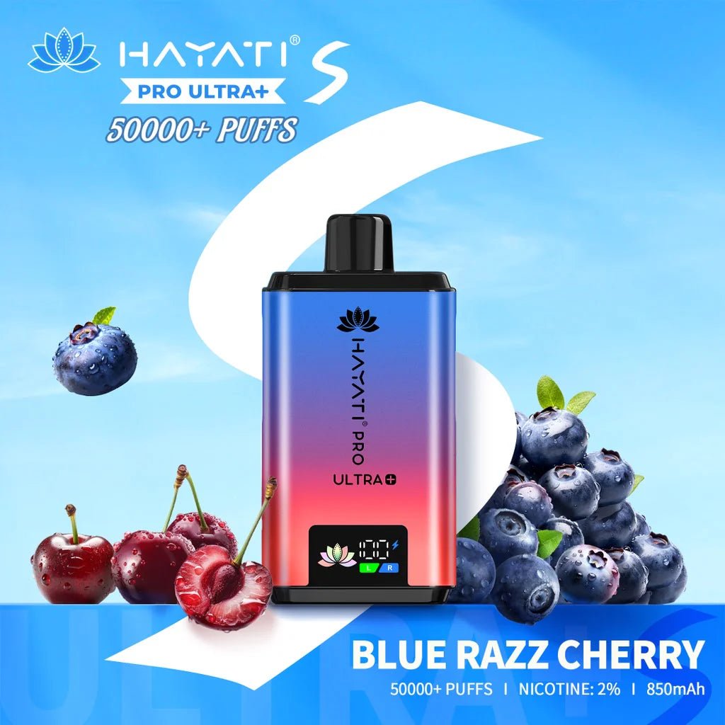 Hayati Pro Ultra + S 50000 Prefilled Pod Kit - Eliquid Base - Blue Razz Cherry