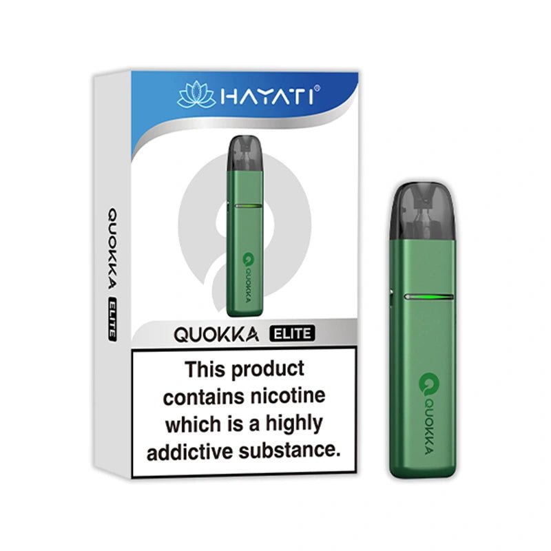 Hayati Quokka Elite Pod Vape Kit - Eliquid Base - Forest Green