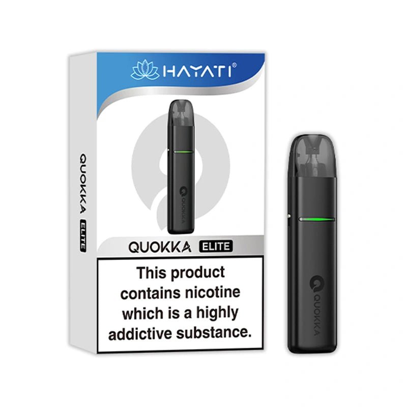 Hayati Quokka Elite Pod Vape Kit - Eliquid Base - Onyx Black