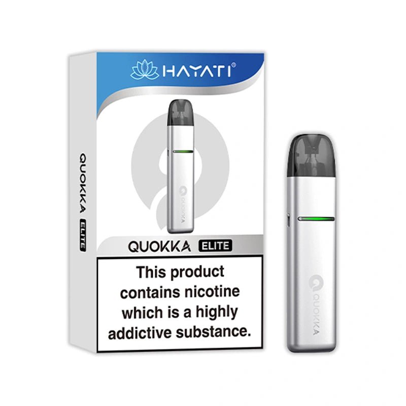 Hayati Quokka Elite Pod Vape Kit - Eliquid Base - Silver White