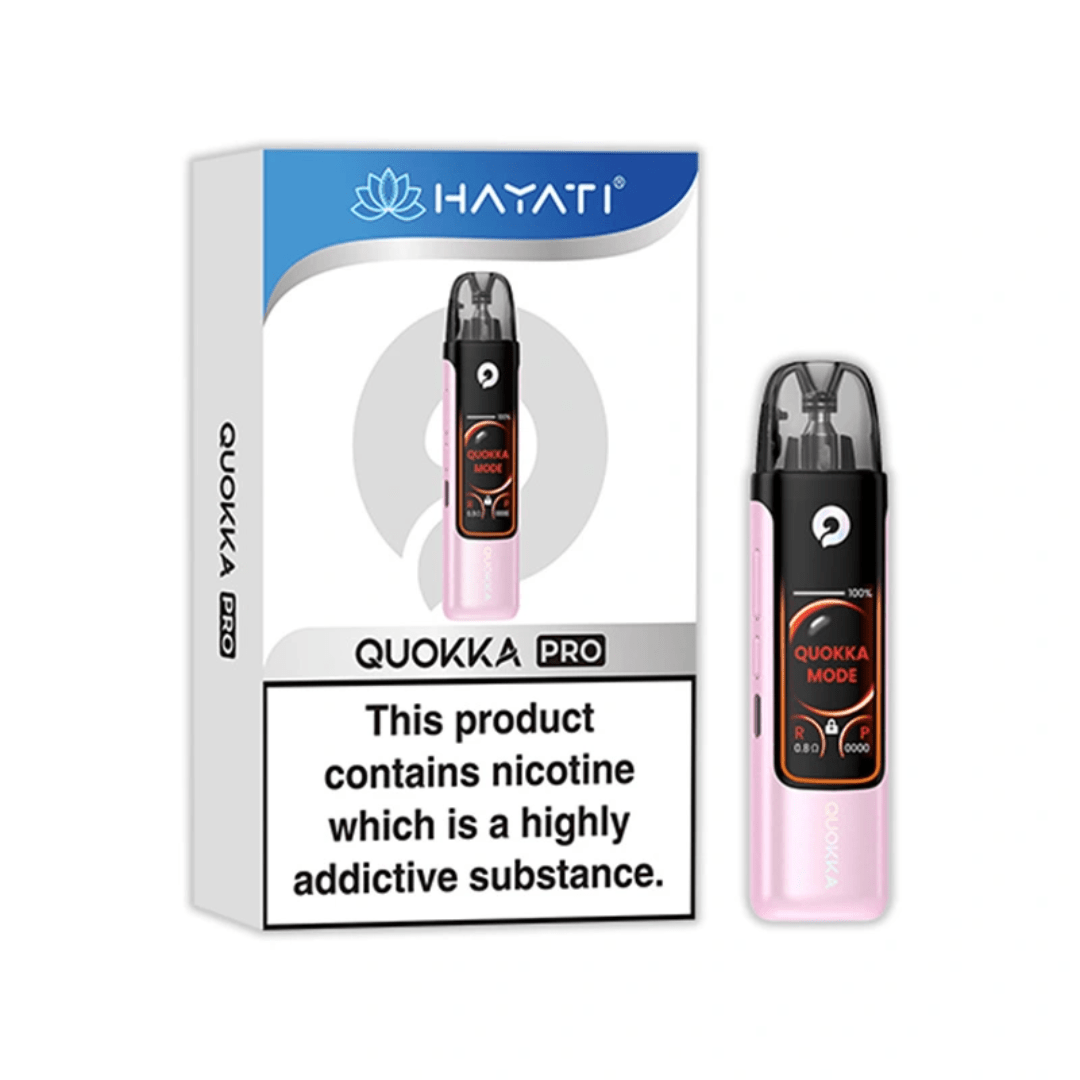 Hayati Quokka Pro Refillable Vape Kit - Eliquid Base - Baby Pink