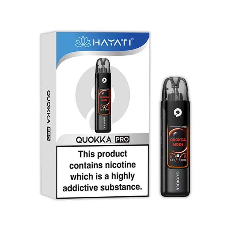 Hayati Quokka Pro Refillable Vape Kit - Eliquid Base - Onyx Black