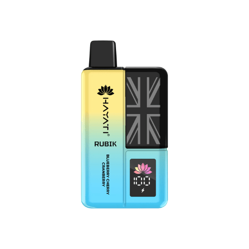Hayati Rubik 7000 Puffs Disposable Vape Device - Pack Of 5 - Eliquid Base - Blueberry Cherry Cranberry
