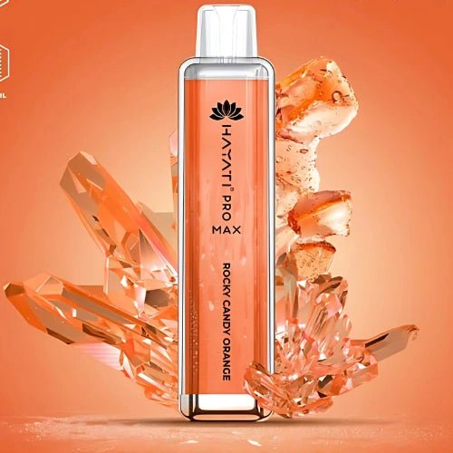 Hayati - The Crystal Pro Max 4000 Disposable Vape Device - Eliquid Base - Rocky Candy Orange