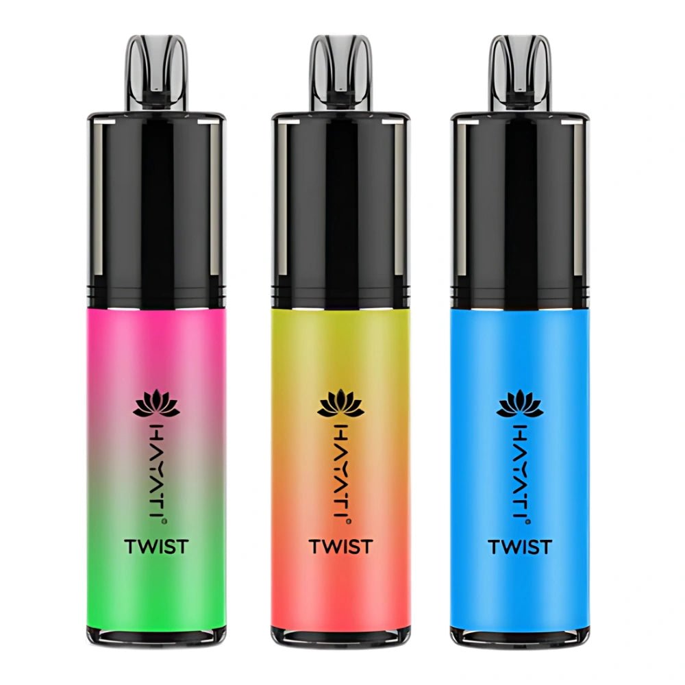 Hayati Twist 5000 Disposable Vape Device - 20mg - Eliquid Base - Blue Razz Gummy Bear